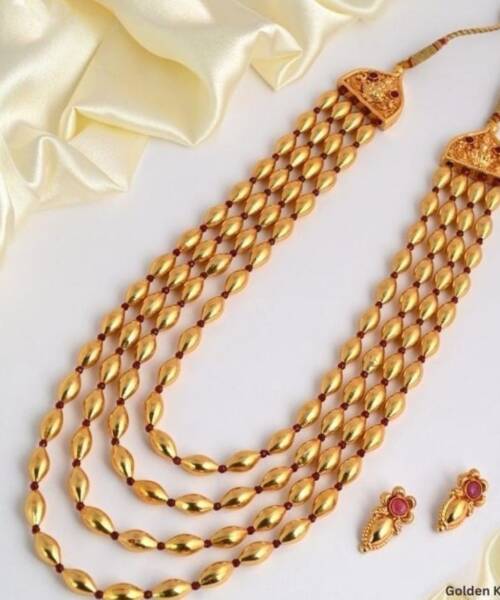 Ornate 4-Layer Dholki Bead Bormal