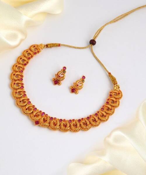 Majestic Mayur (Peacock) Choker