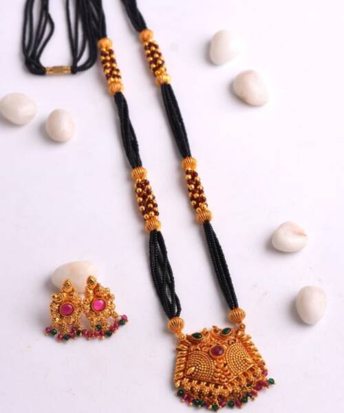 Grand 5-Layer Long Golden Mangalsutra
