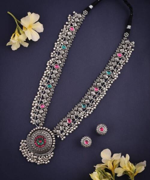 Tribal-Style German Silver Saaz