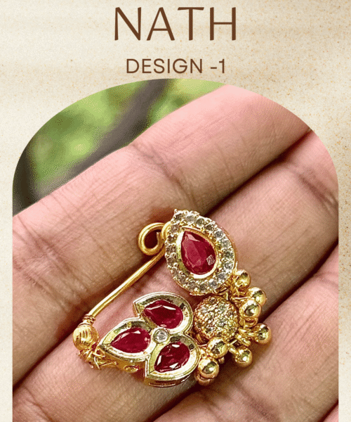 Authentic Gold Forming Maharashtrian Nath Design 1