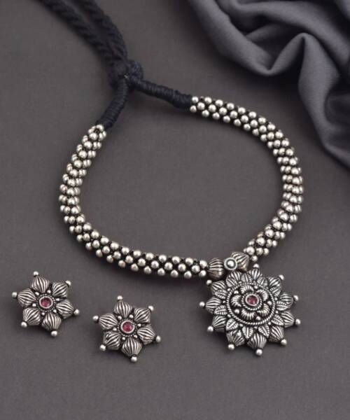 Antique German Silver Pendant Thushi