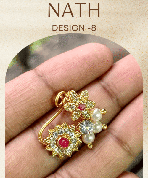 Authentic Gold Forming Maharashtrian Nath Design 8