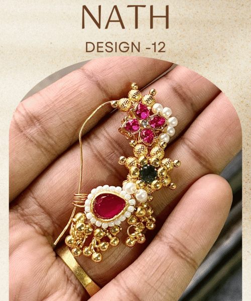 Authentic Gold Forming Maharashtrian Nath Design 12
