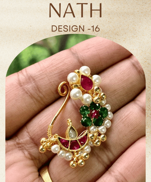 Authentic Gold Forming Maharashtrian Nath Design 16