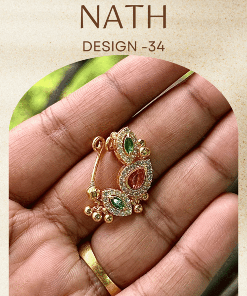 Authentic Gold Forming Maharashtrian Nath Design 34