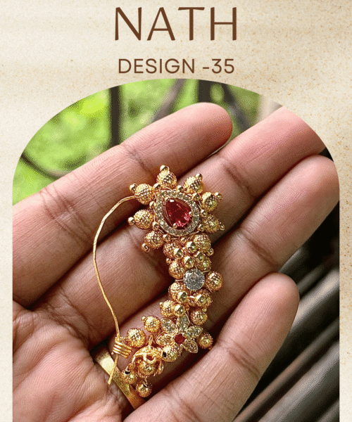Authentic Gold Forming Maharashtrian Nath Design 35
