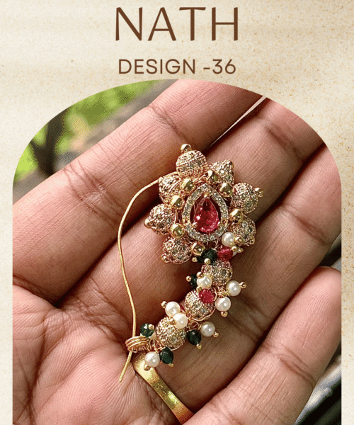 Authentic Gold Forming Maharashtrian Nath Design 36