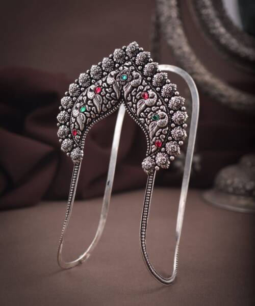 Traditional Antique Silver Bajuband